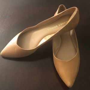 Audrey Brooke | Cognac Leather Brown Flat